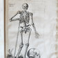 1646 ANATOMY ILLUSTRATED after VESALIUS antique FOLIO 17th CENTURY scarce