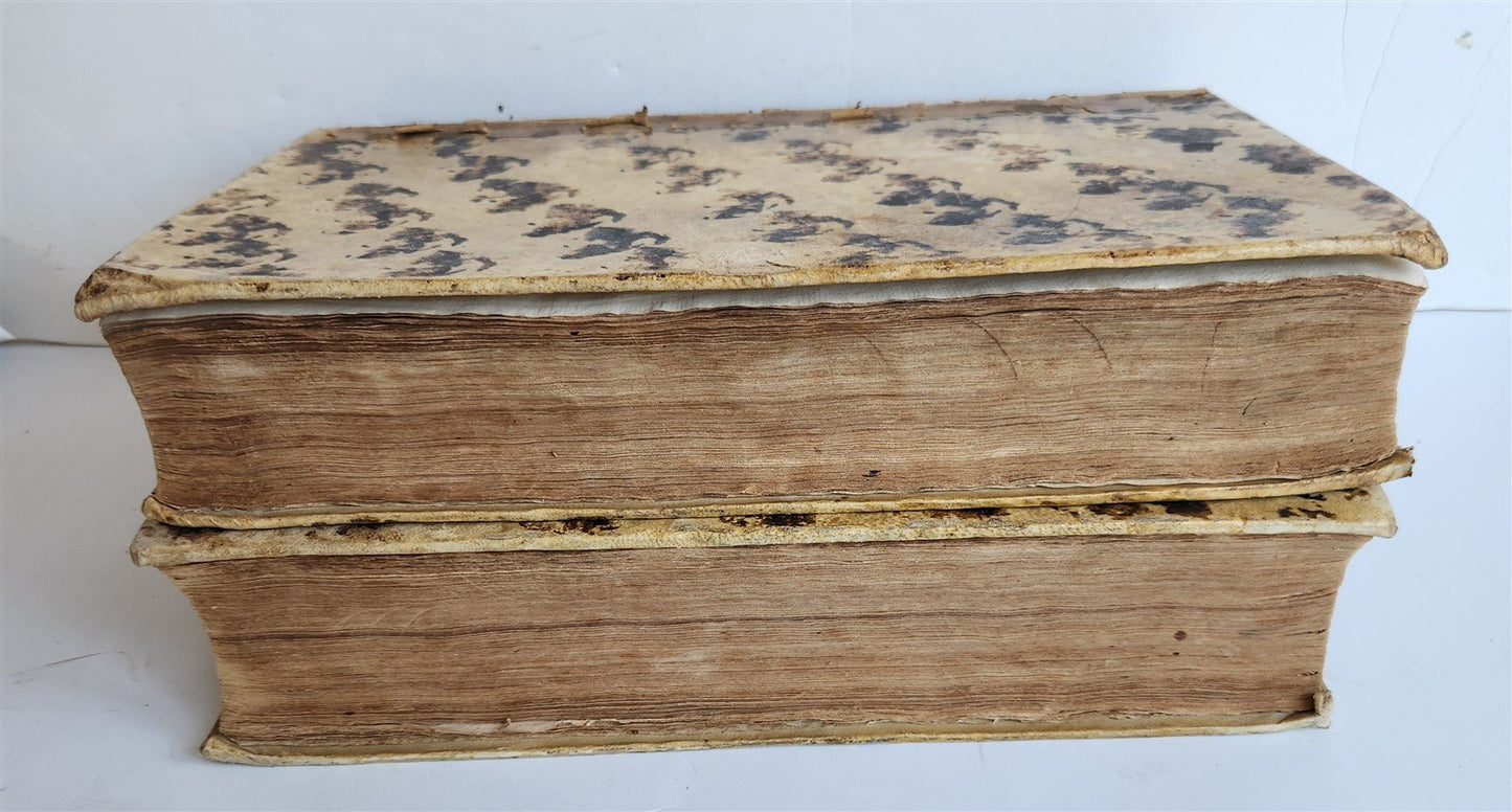 1614 ANCIENT GREEK POETRY 2 FOLIO VOLUMES antique VELLUM BOUND