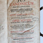1746 CANON LAW antique PIGSKIN BOUND FOLIO