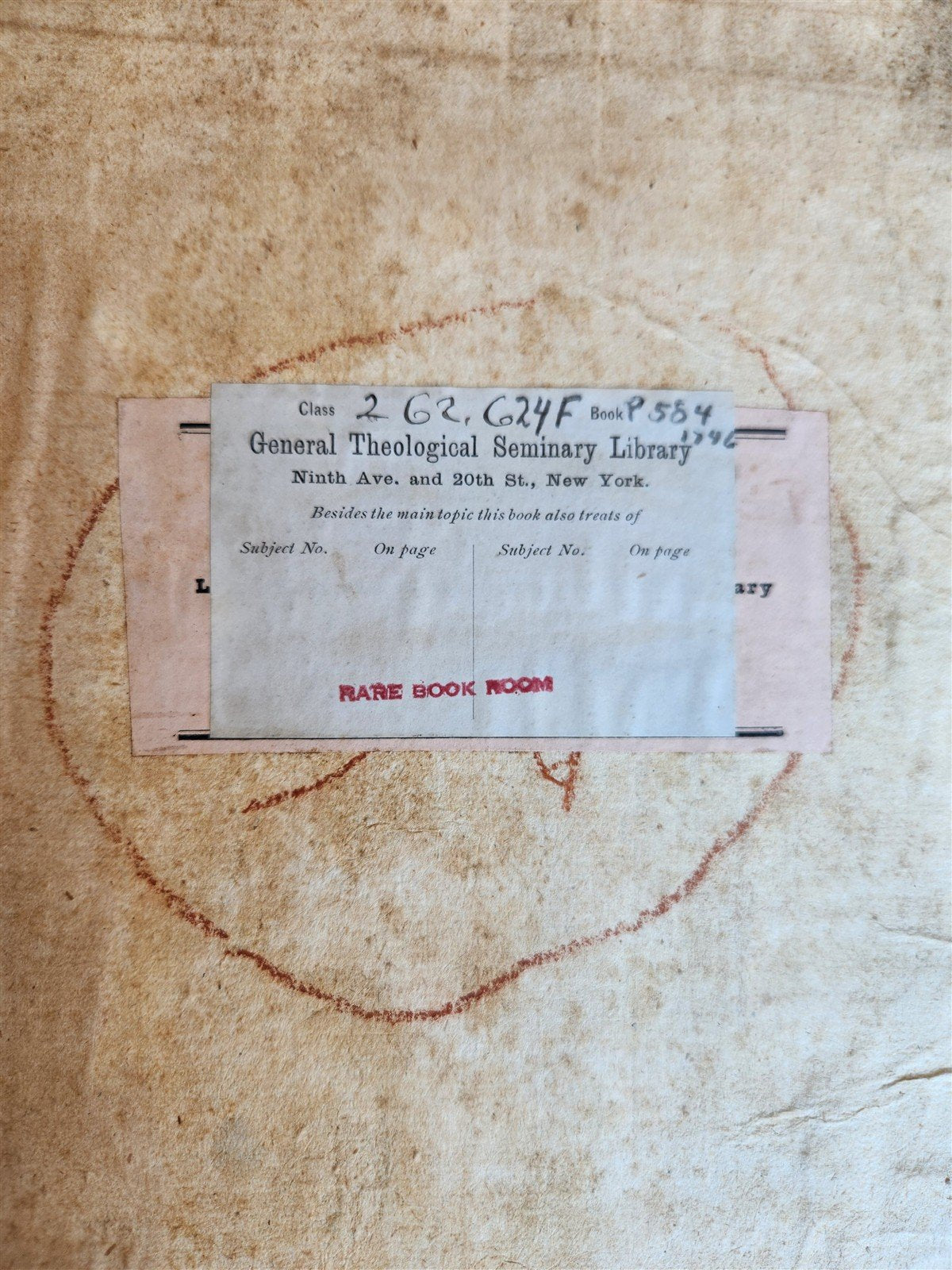 1746 CANON LAW antique PIGSKIN BOUND FOLIO