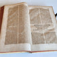 1746 CANON LAW antique PIGSKIN BOUND FOLIO