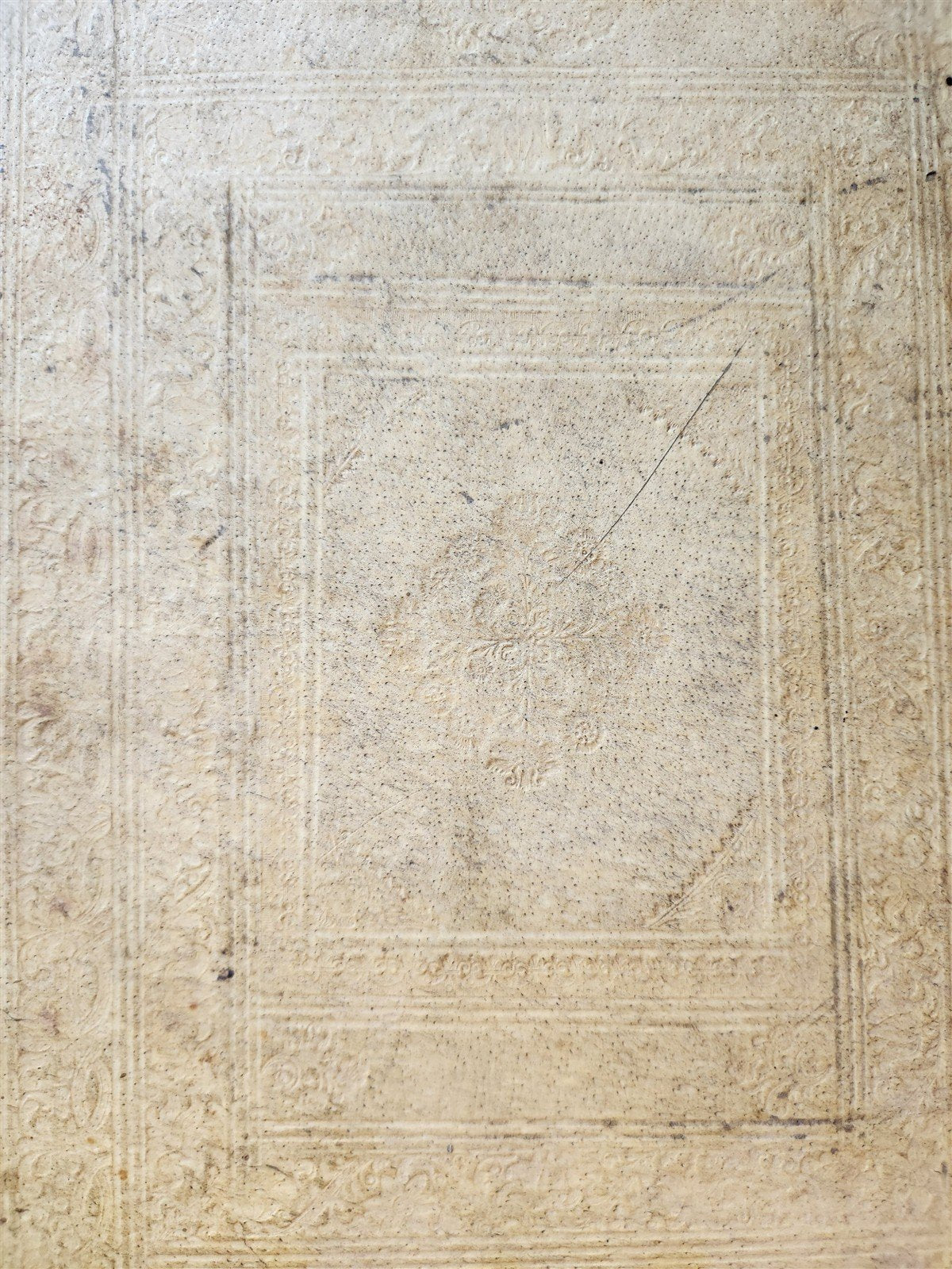 1746 CANON LAW antique PIGSKIN BOUND FOLIO