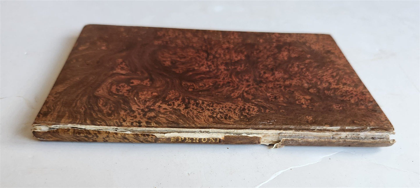 1598 DISCORSI by S. SPERONI antique 16th CENTURY in ITALIAN