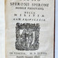 1598 DISCORSI by S. SPERONI antique 16th CENTURY in ITALIAN