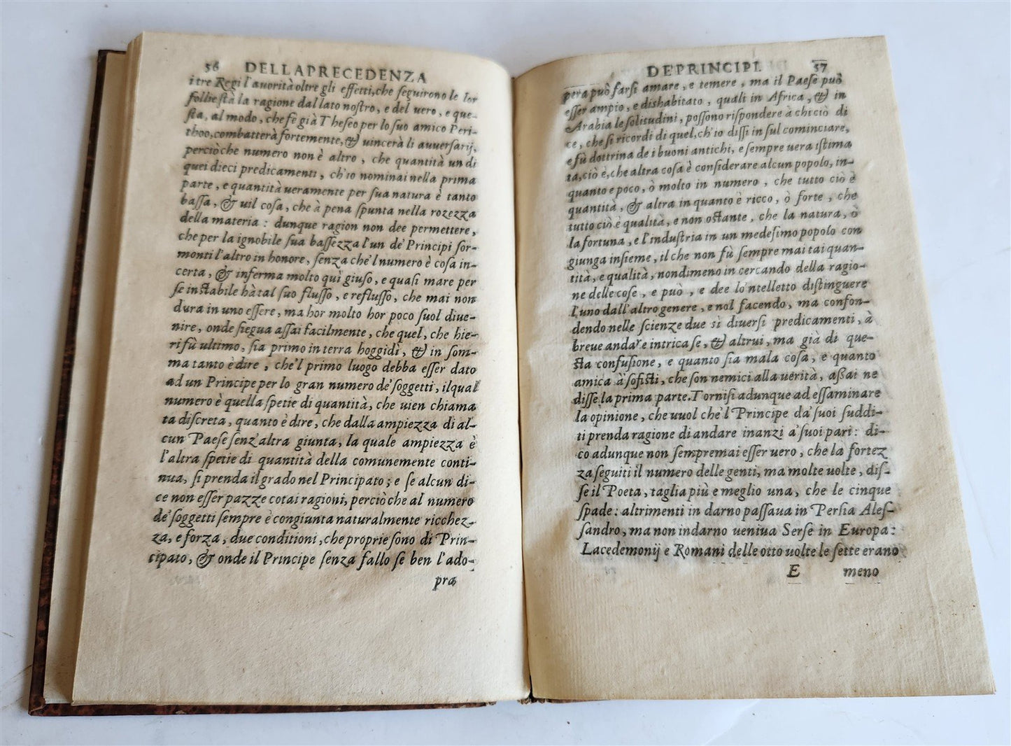 1598 DISCORSI by S. SPERONI antique 16th CENTURY in ITALIAN