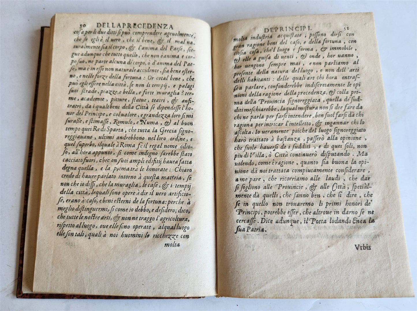 1598 DISCORSI by S. SPERONI antique 16th CENTURY in ITALIAN