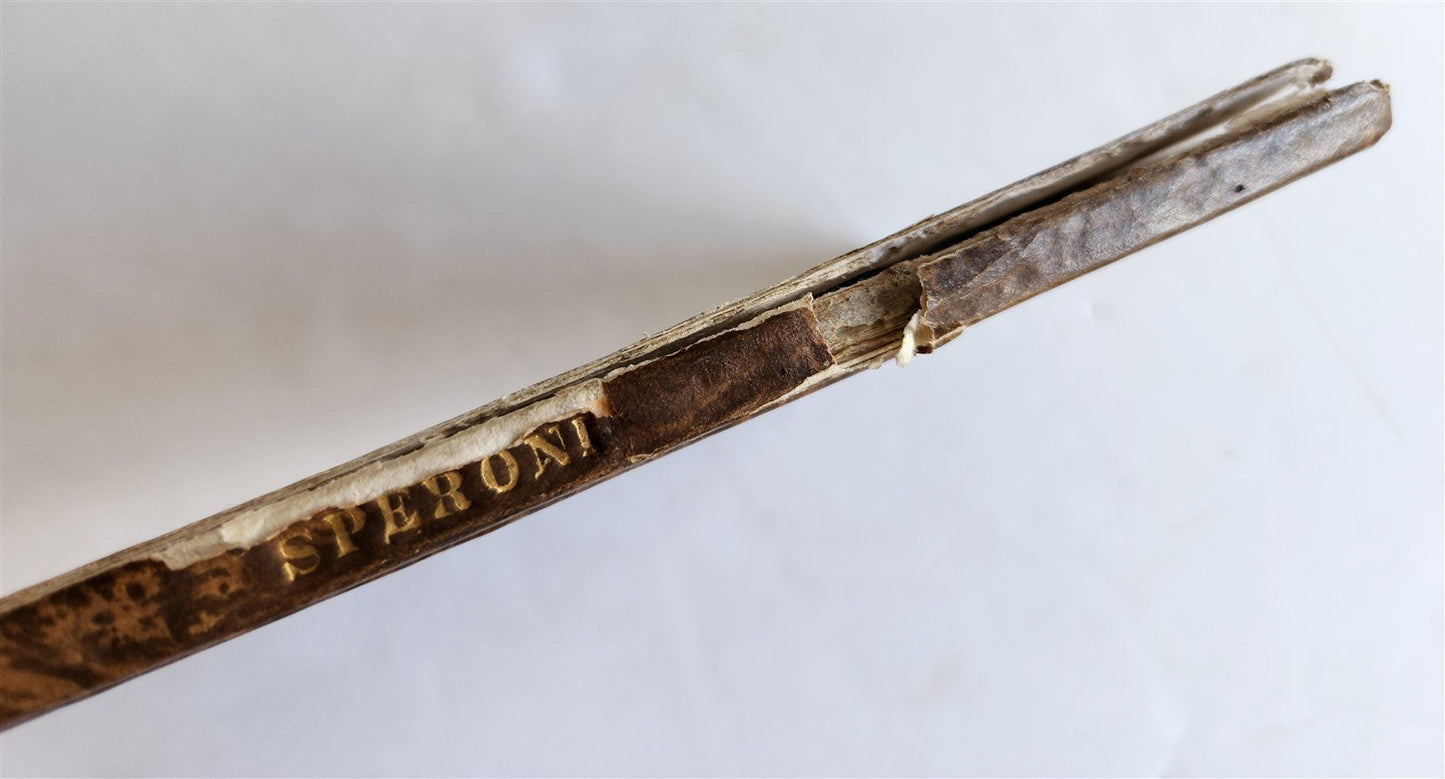 1598 DISCORSI by S. SPERONI antique 16th CENTURY in ITALIAN