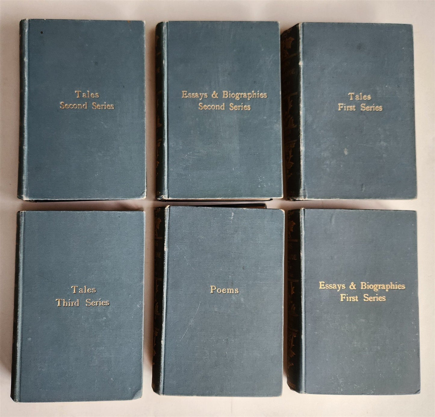 1896 WORKS OF EDGAR POE 6 VOLUMES SET antique ILLUSTRATED