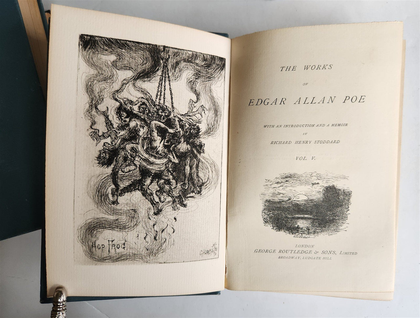 1896 WORKS OF EDGAR POE 6 VOLUMES SET antique ILLUSTRATED