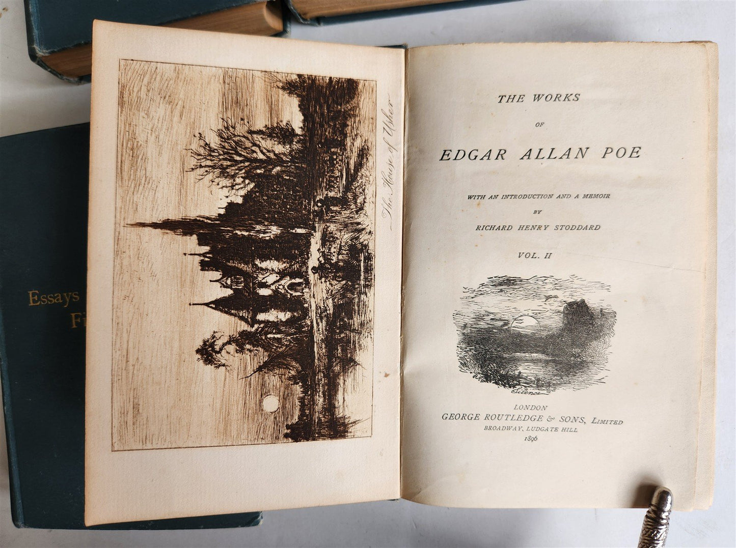 1896 WORKS OF EDGAR POE 6 VOLUMES SET antique ILLUSTRATED