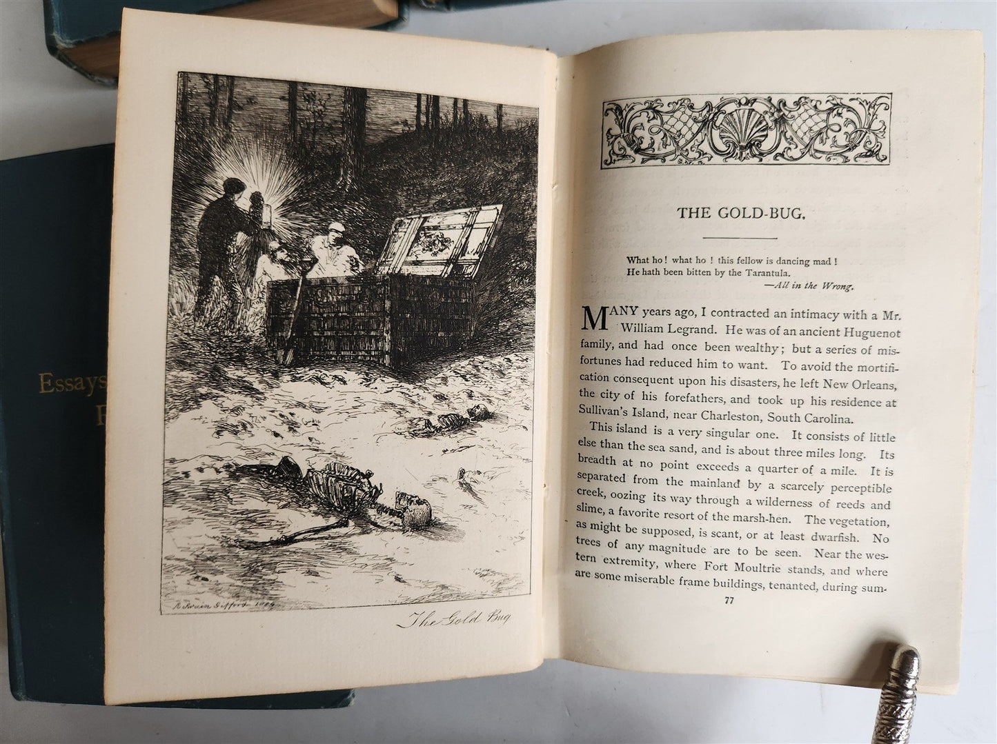1896 WORKS OF EDGAR POE 6 VOLUMES SET antique ILLUSTRATED