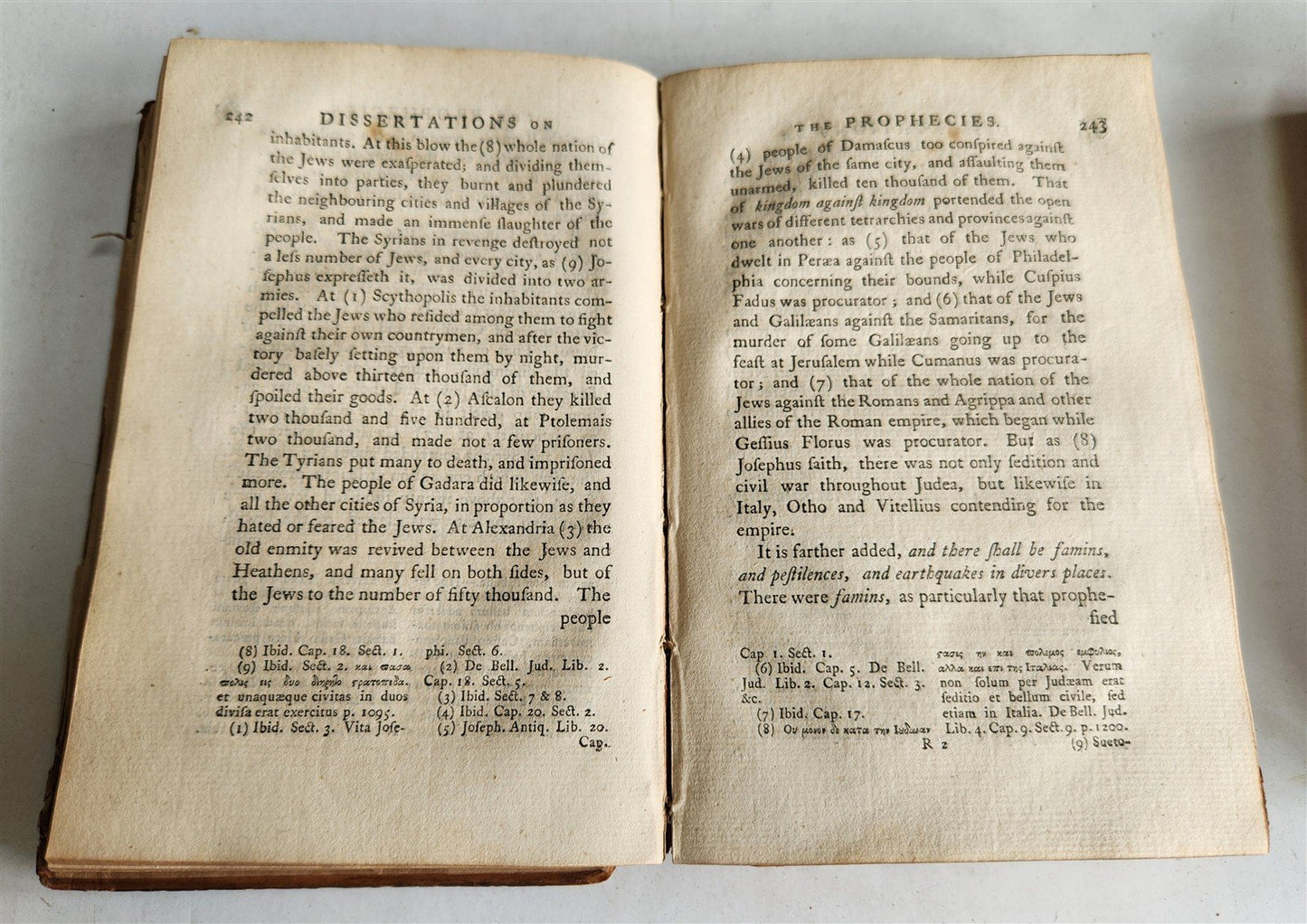 1771 THOMAS NEWTON Dissertations on the Prophecies 3 VOLUMES SET antique 18th C.
