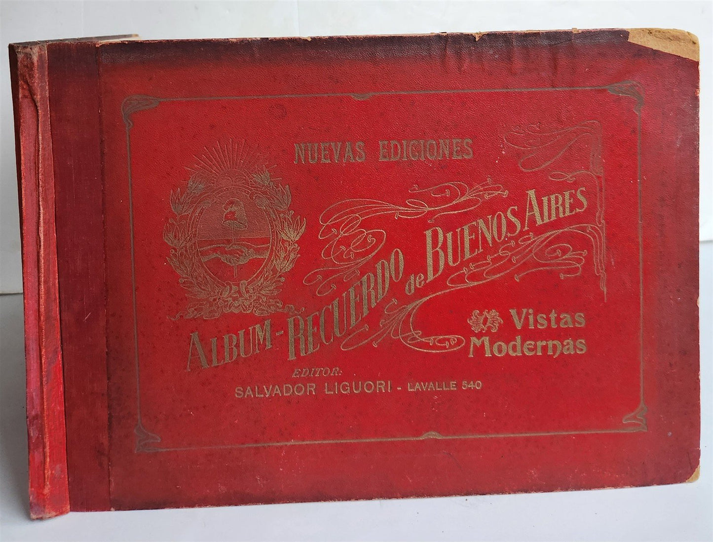 1900 ALBUM-RECUERDO de BUENOS AIRES antique PHOTO ILLUSTRATED FOLIO ALBUM