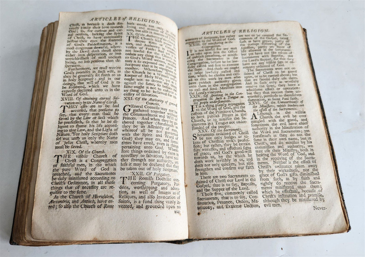 1764 BOOK OF COMMON PRAYER in ENGLISH antique