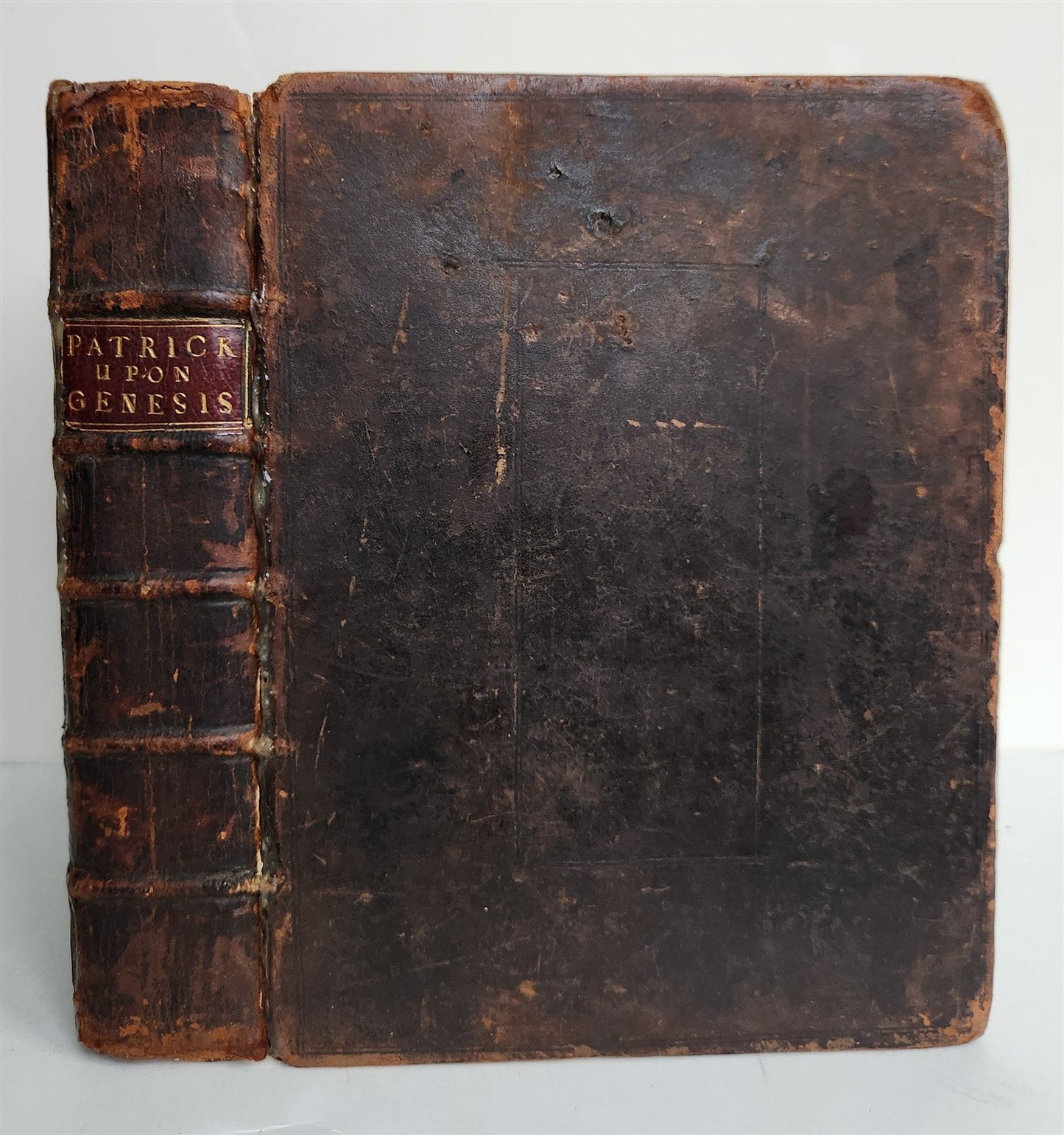 1698 Commentary Upon the First Book of Moses, Called Genesis in ENGLISH antique