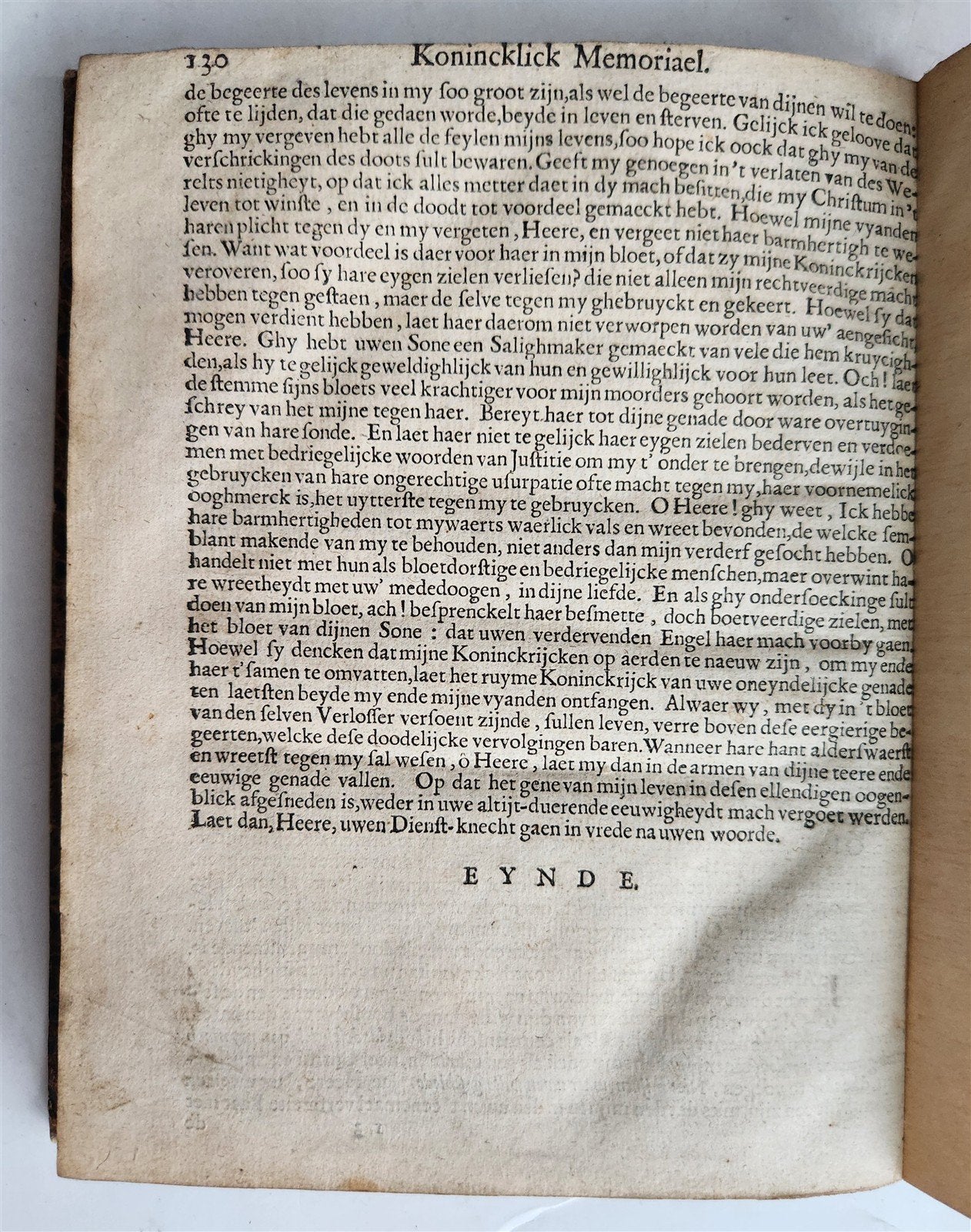 1649 Eikon Basilike Konincklick Memoriael Carolus Stuart antique in DUTCH