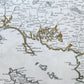 1751 MAP of BRETAGNE FRANCE antique