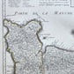 1716 MAP of NORMANDIE FRANCE antique