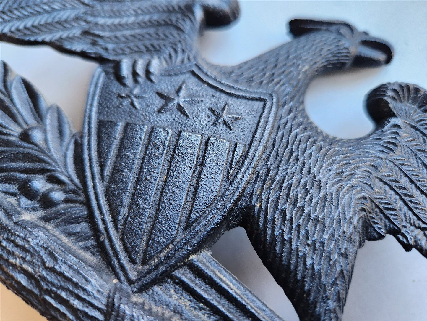 1952 METAL BOOKENDS signed SPREAD EAGLE VA. metalcrafters VINTAGE