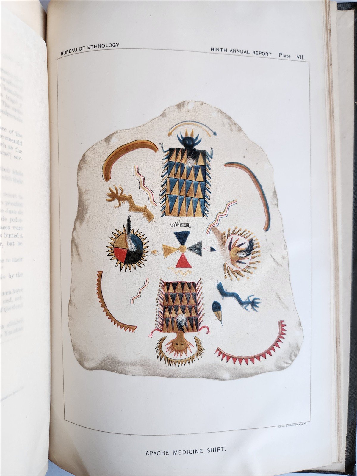 1887-1888 REPORT of AMERICAN BUREAU of ETHNOLOGY by J.POWELL antique ILLUSTRATED