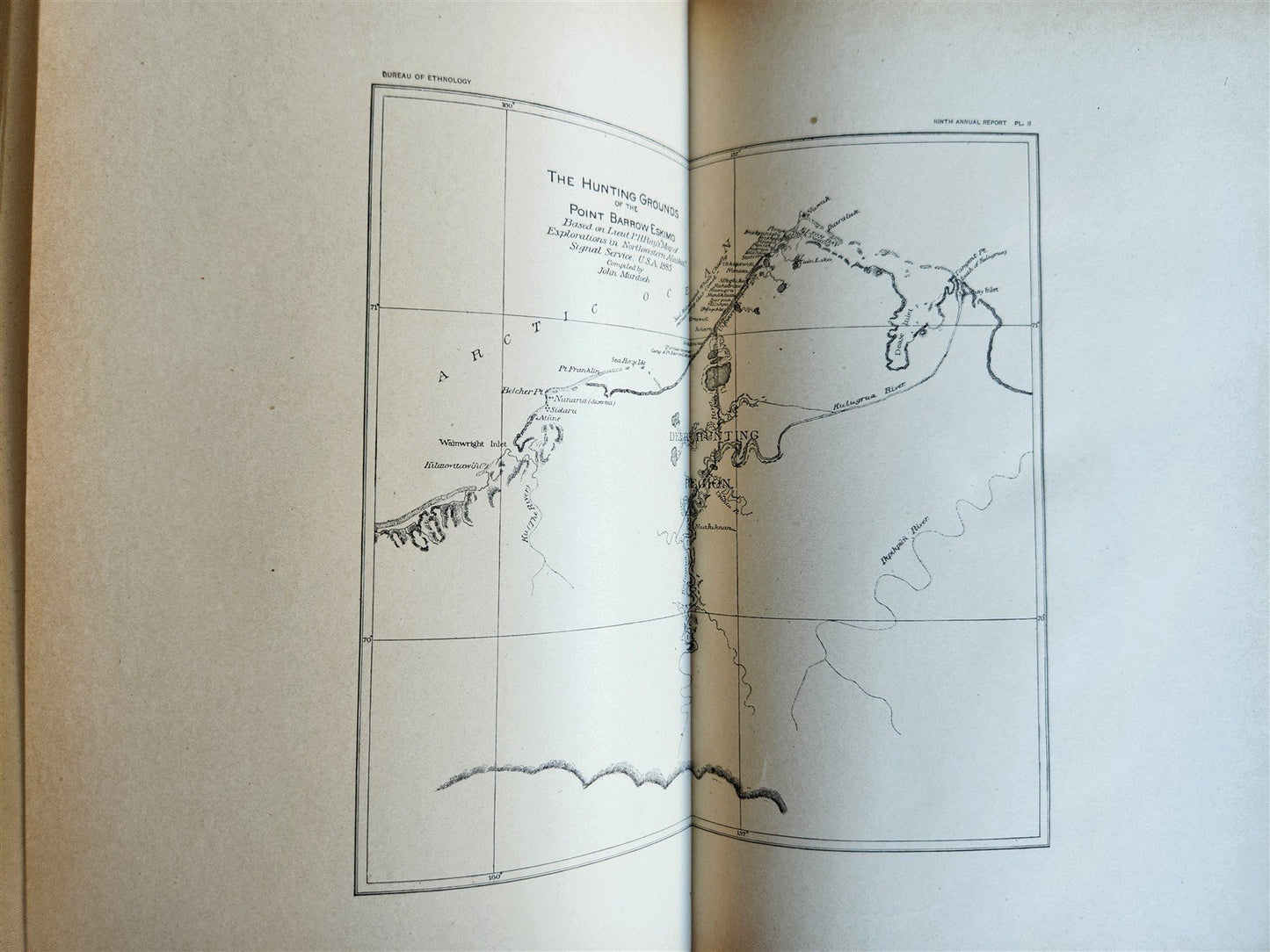 1887-1888 REPORT of AMERICAN BUREAU of ETHNOLOGY by J.POWELL antique ILLUSTRATED