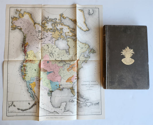 1885-1886 REPORT of AMERICAN BUREAU of ETHNOLOGY by J.POWELL antique ILLUSTRATED