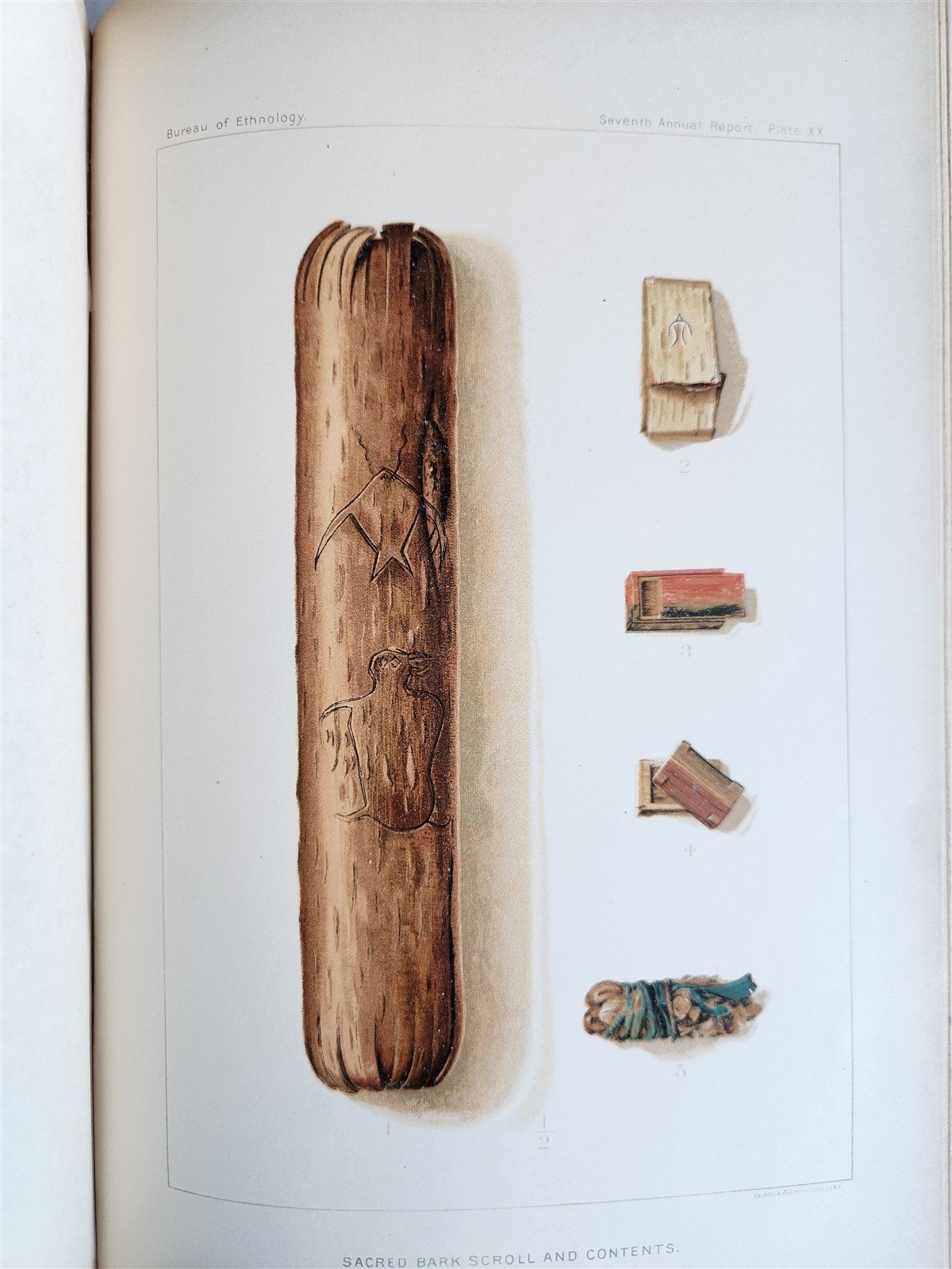 1885-1886 REPORT of AMERICAN BUREAU of ETHNOLOGY by J.POWELL antique ILLUSTRATED