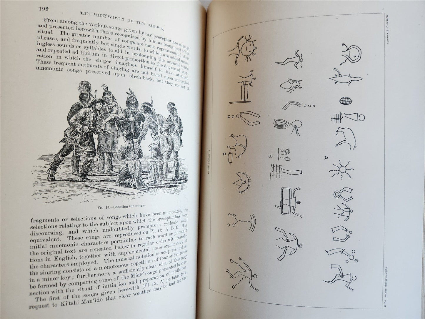 1885-1886 REPORT of AMERICAN BUREAU of ETHNOLOGY by J.POWELL antique ILLUSTRATED