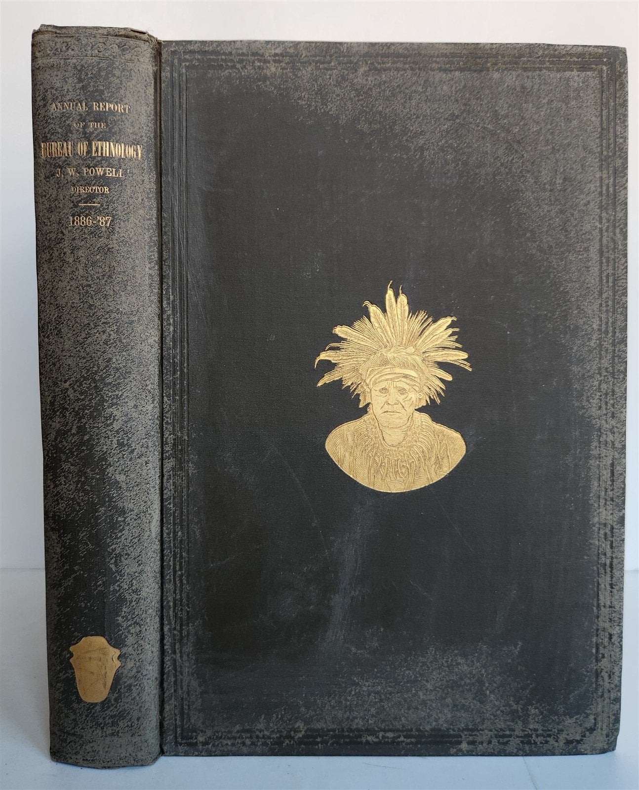 1886-1887 REPORT of AMERICAN BUREAU of ETHNOLOGY by J.POWELL antique ILLUSTRATED