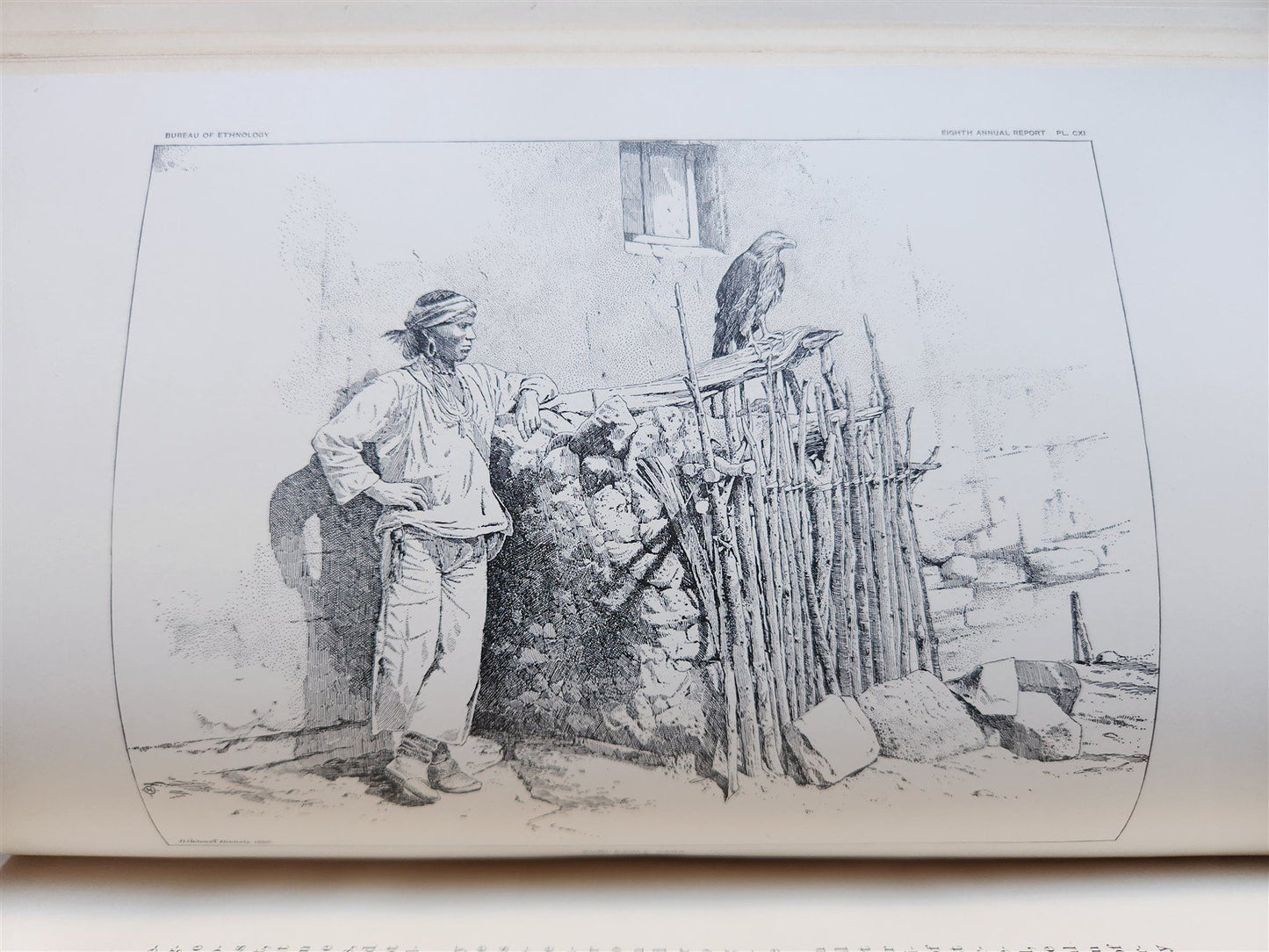 1886-1887 REPORT of AMERICAN BUREAU of ETHNOLOGY by J.POWELL antique ILLUSTRATED
