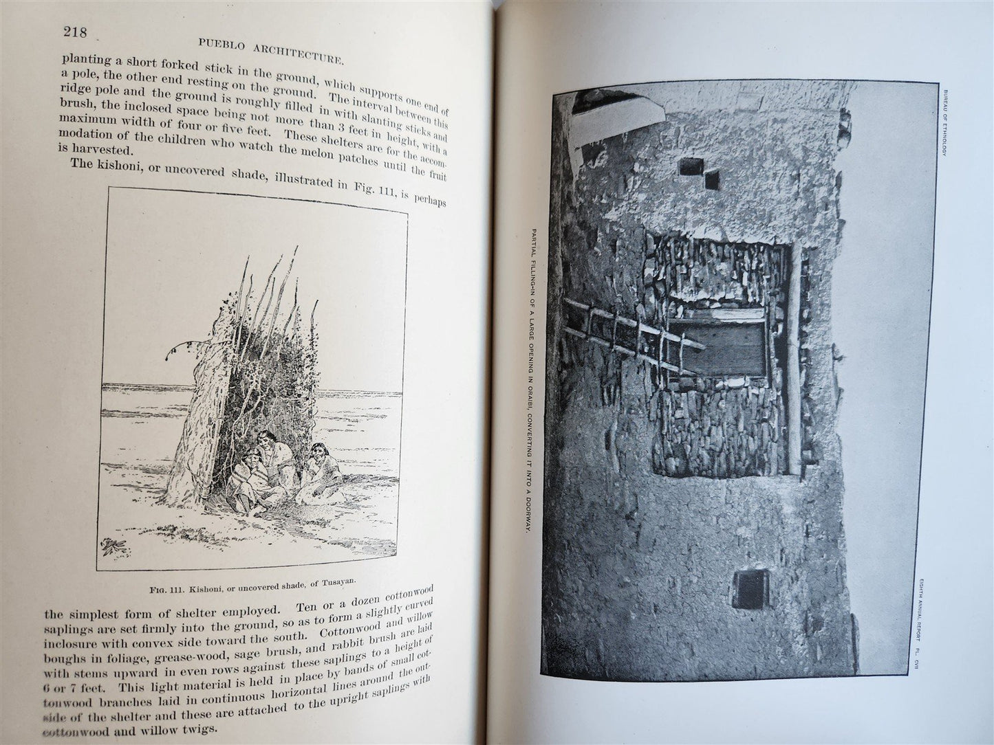 1886-1887 REPORT of AMERICAN BUREAU of ETHNOLOGY by J.POWELL antique ILLUSTRATED