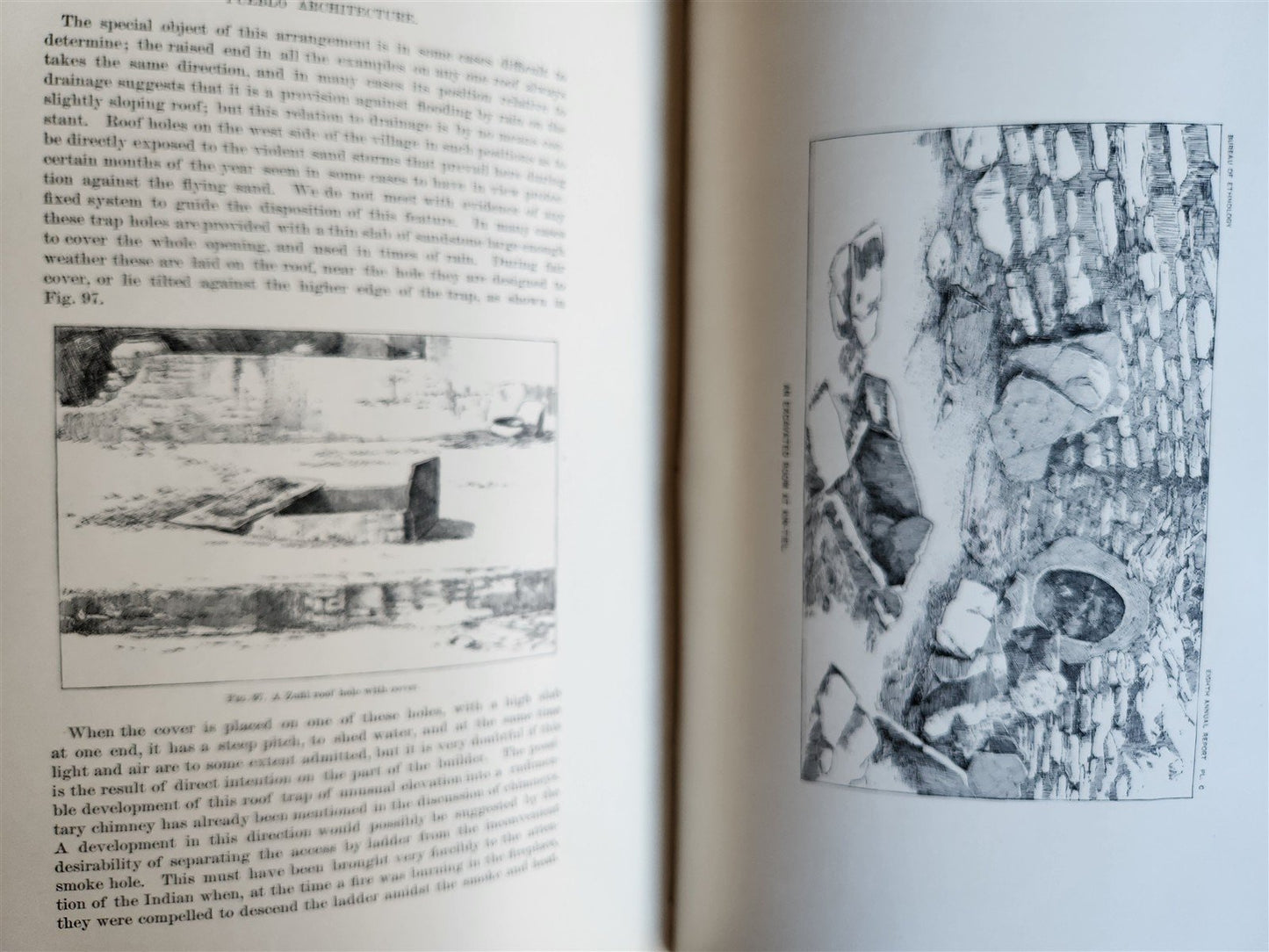 1886-1887 REPORT of AMERICAN BUREAU of ETHNOLOGY by J.POWELL antique ILLUSTRATED