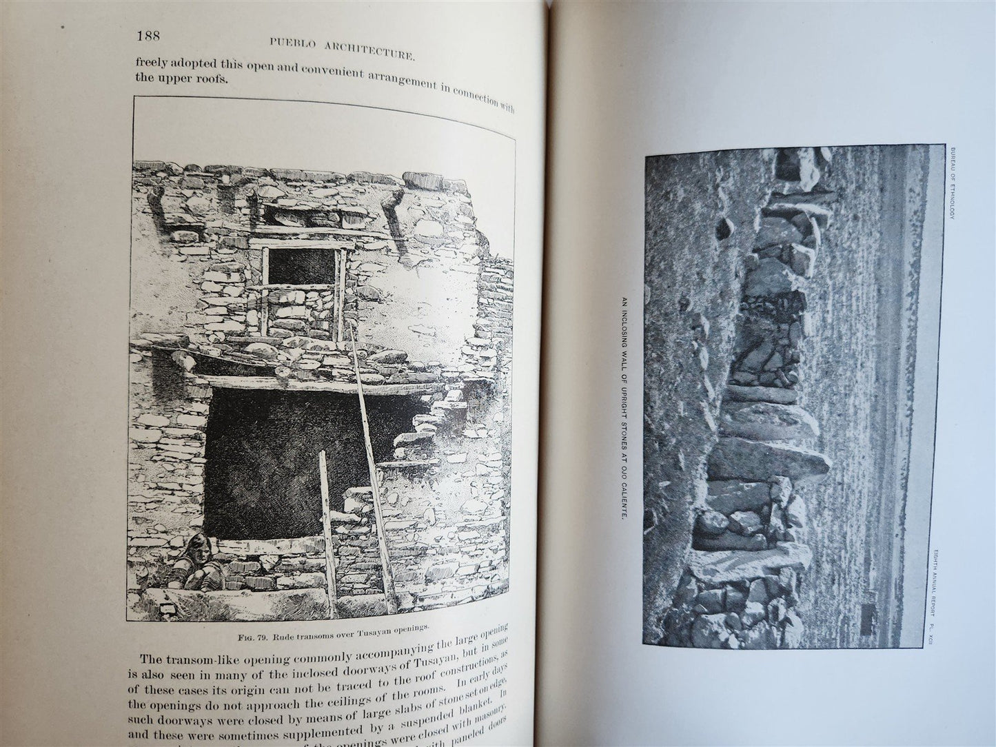 1886-1887 REPORT of AMERICAN BUREAU of ETHNOLOGY by J.POWELL antique ILLUSTRATED