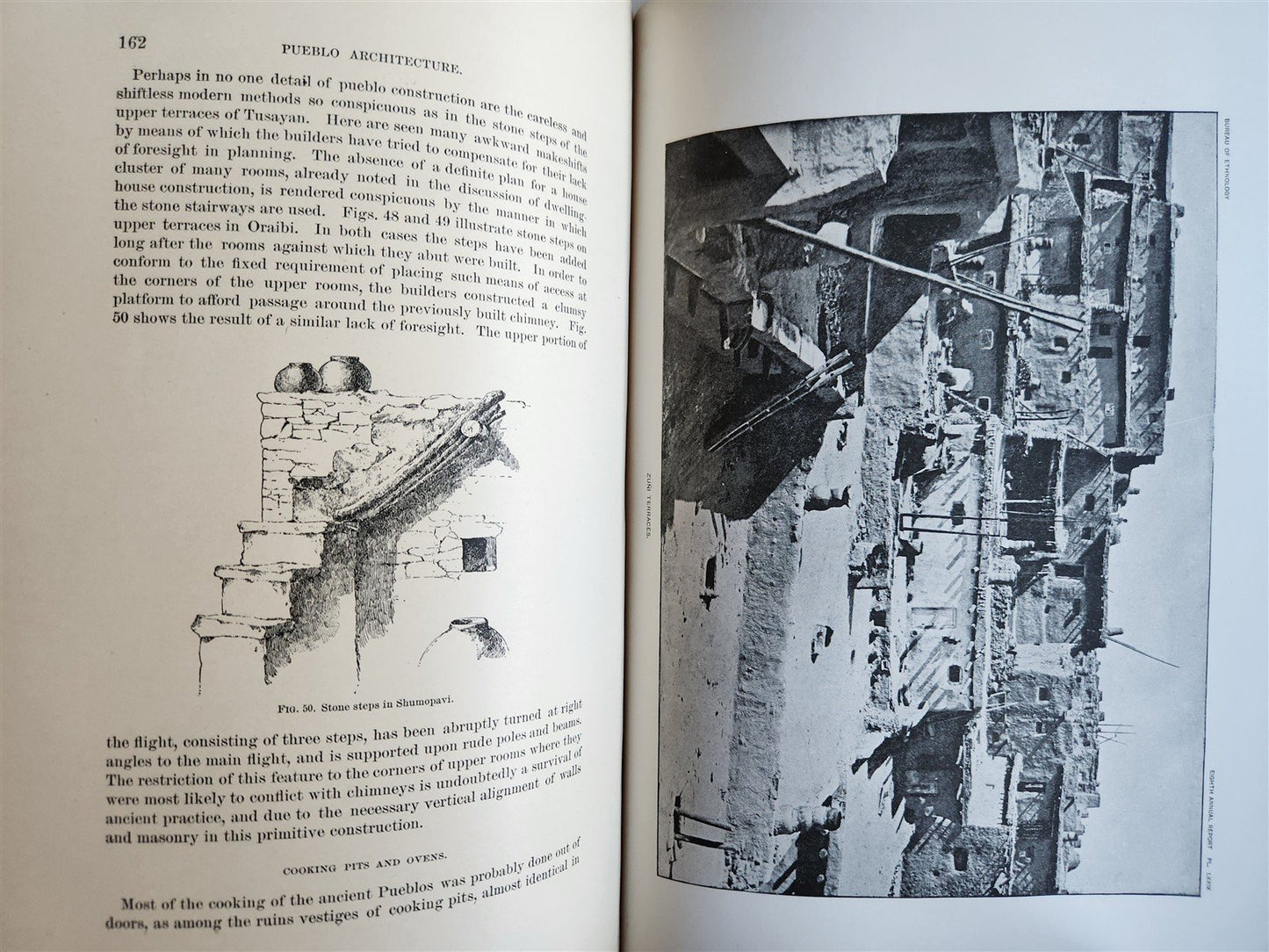 1886-1887 REPORT of AMERICAN BUREAU of ETHNOLOGY by J.POWELL antique ILLUSTRATED