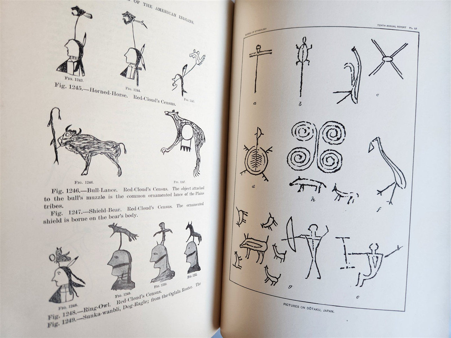 1888-1889 REPORT of AMERICAN BUREAU of ETHNOLOGY by J.POWELL antique ILLUSTRATED