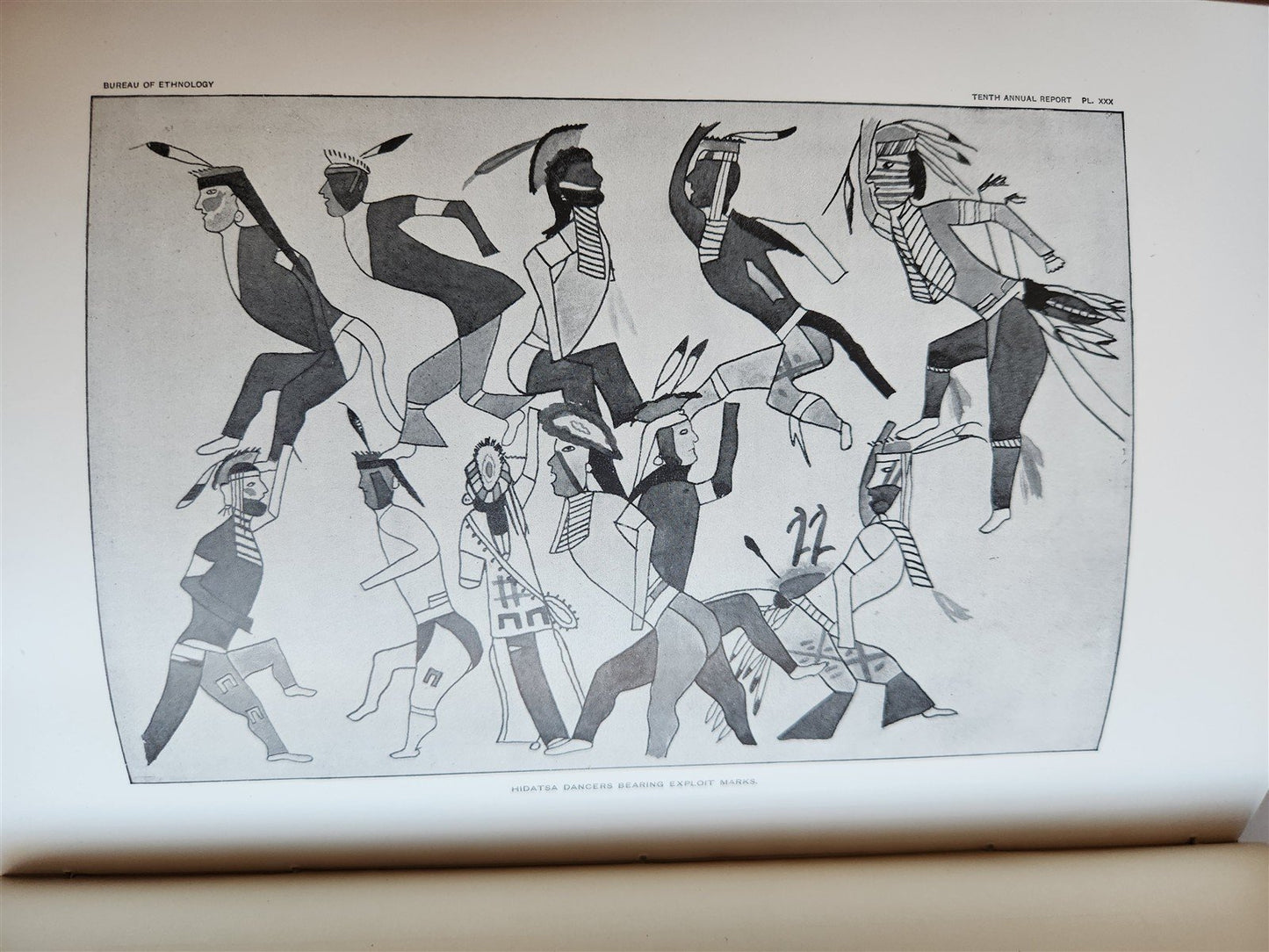 1888-1889 REPORT of AMERICAN BUREAU of ETHNOLOGY by J.POWELL antique ILLUSTRATED