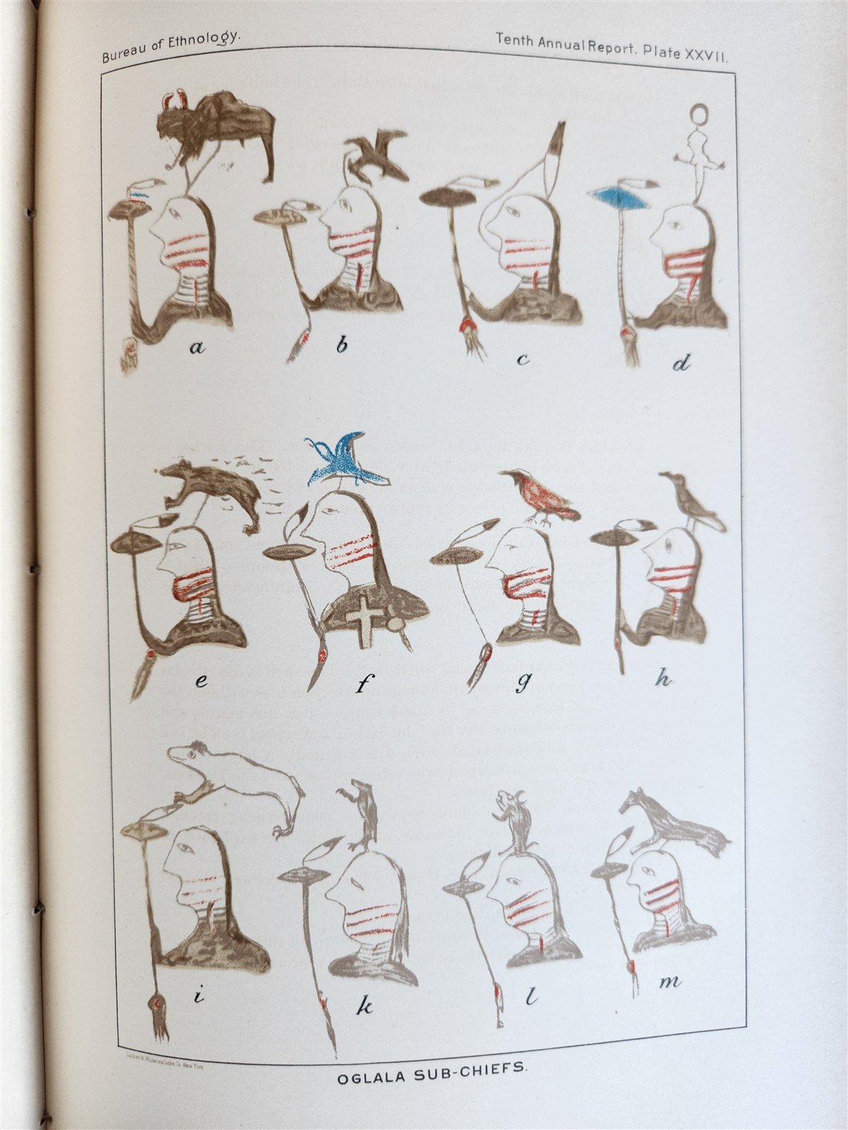 1888-1889 REPORT of AMERICAN BUREAU of ETHNOLOGY by J.POWELL antique ILLUSTRATED