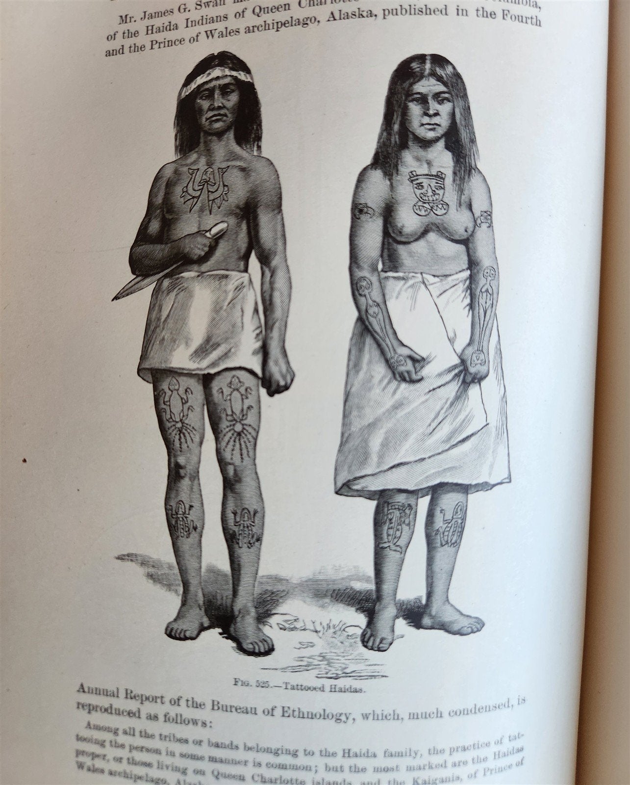 1888-1889 REPORT of AMERICAN BUREAU of ETHNOLOGY by J.POWELL antique ILLUSTRATED