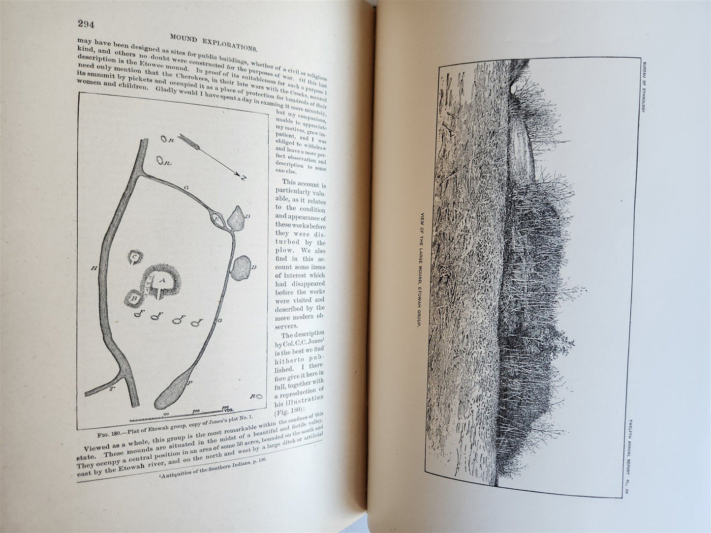 1890-1891 REPORT of AMERICAN BUREAU of ETHNOLOGY by J.POWELL antique ILLUSTRATED