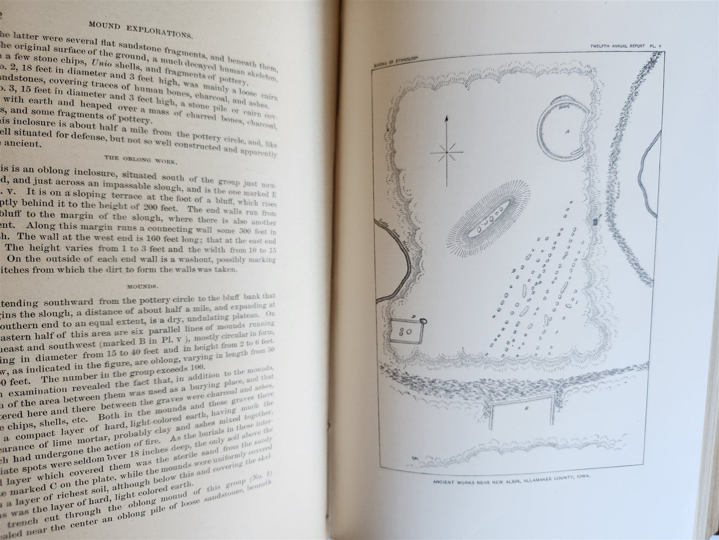 1890-1891 REPORT of AMERICAN BUREAU of ETHNOLOGY by J.POWELL antique ILLUSTRATED