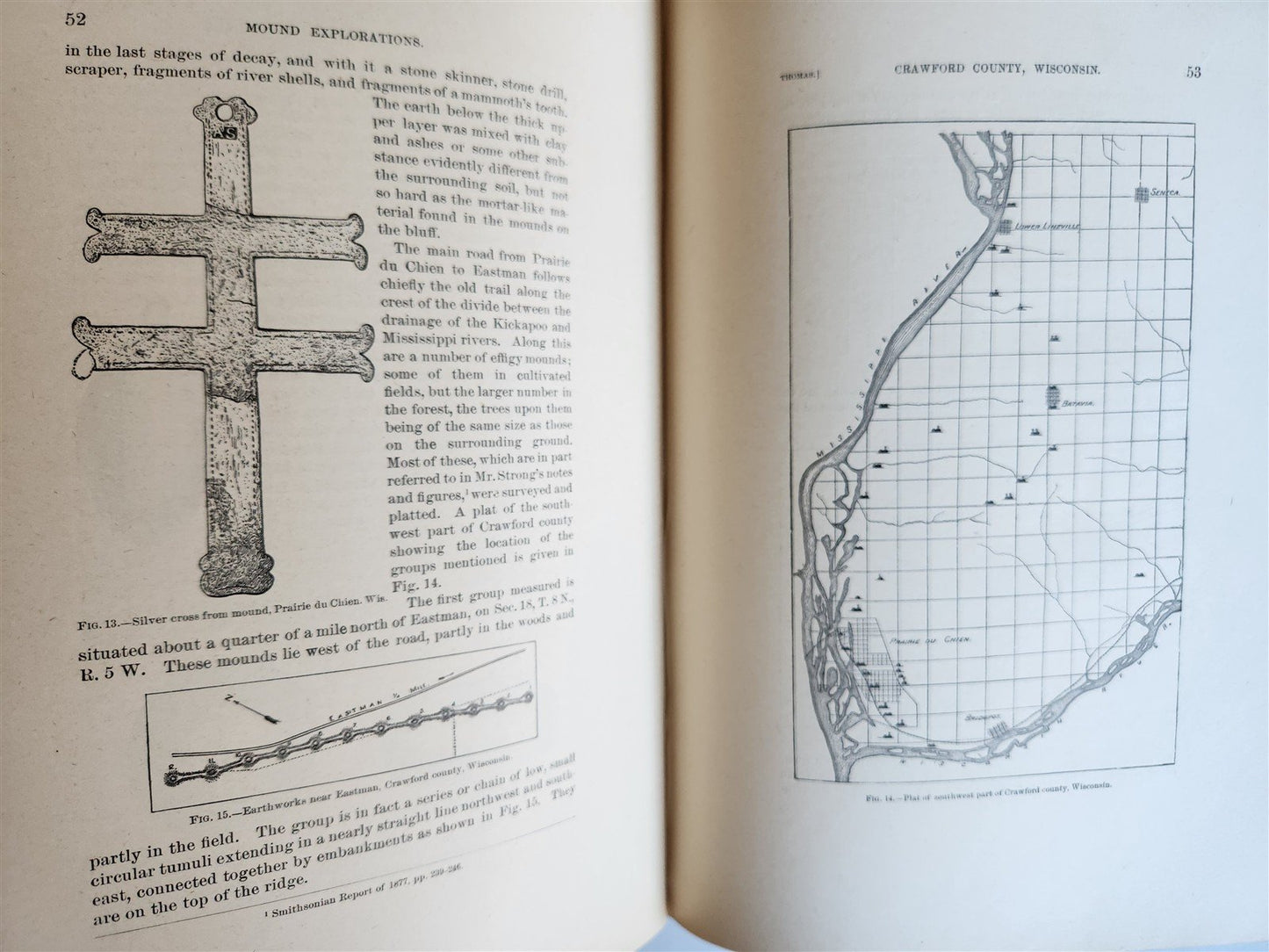 1890-1891 REPORT of AMERICAN BUREAU of ETHNOLOGY by J.POWELL antique ILLUSTRATED