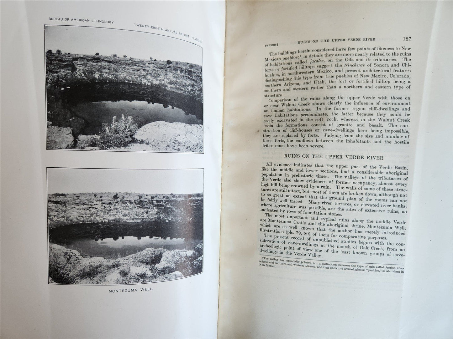 1906-1907 REPORT of the BUREAU of AMERICAN ETHNOLOGY antique ILLUSTRATED