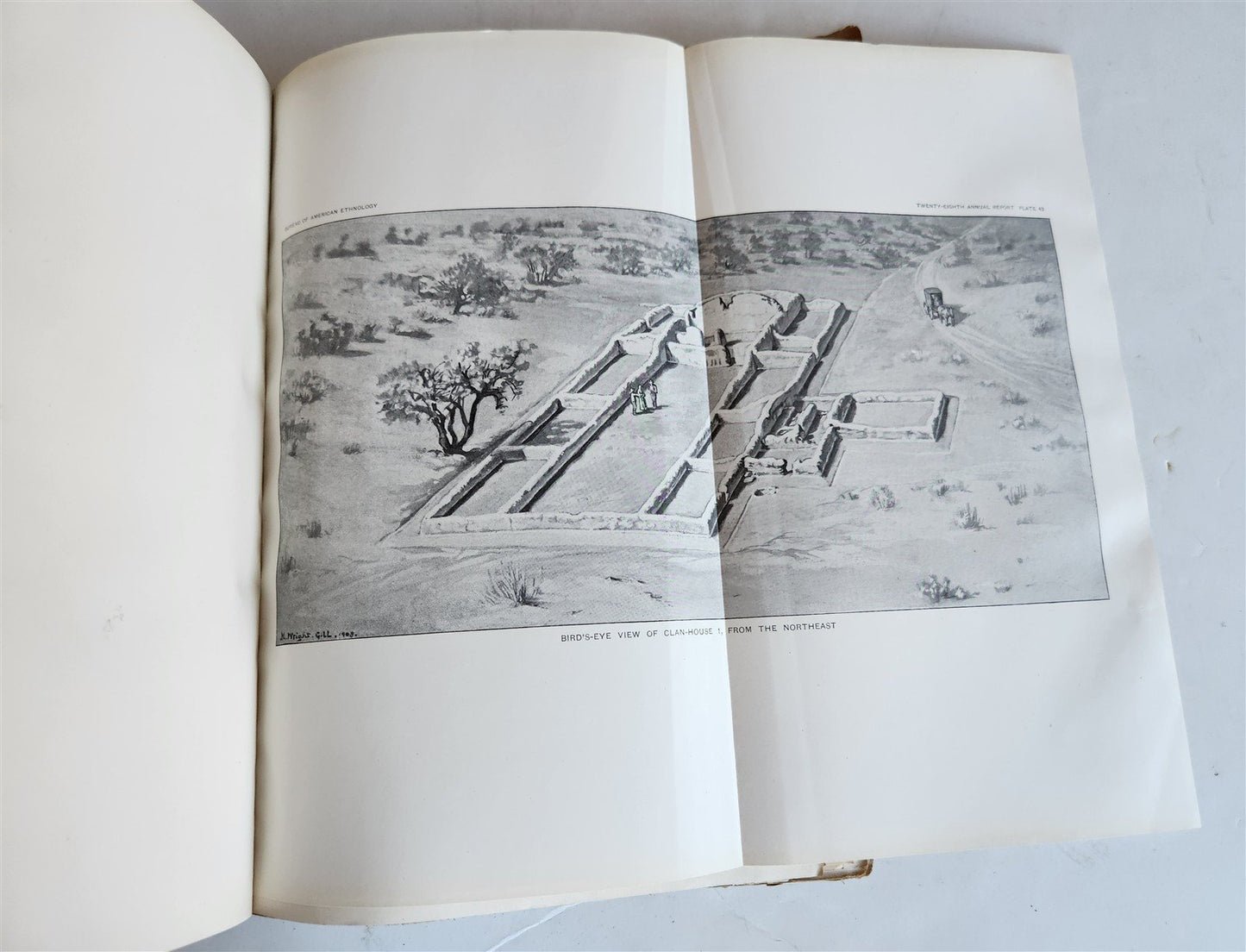 1906-1907 REPORT of the BUREAU of AMERICAN ETHNOLOGY antique ILLUSTRATED