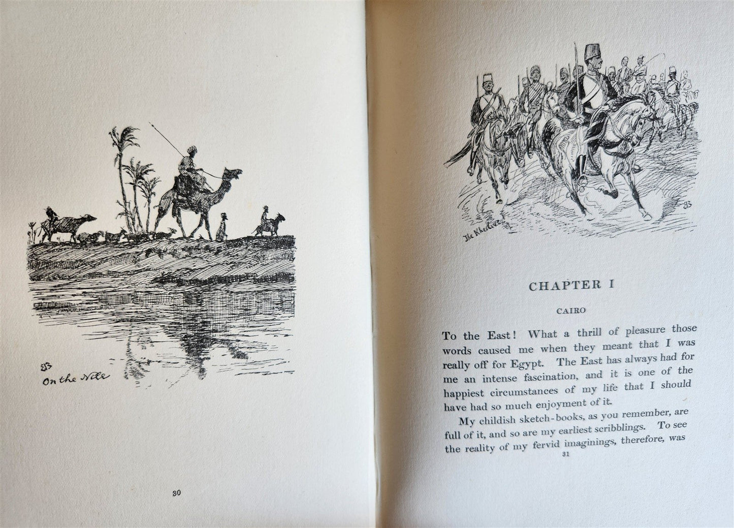 1909 FROM SKETCH BOOK & DIARY by Elizabeth Butler antique ILLUSTRATED TRAVELS