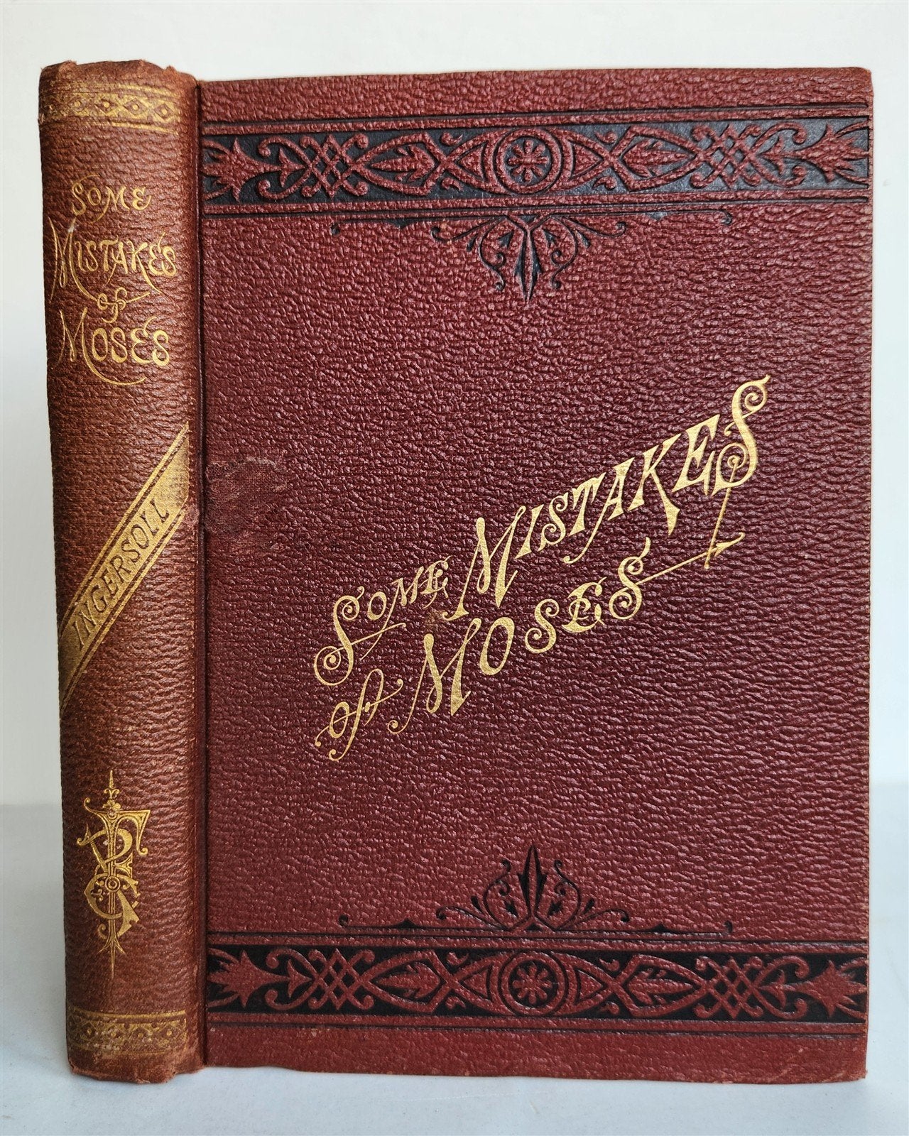 1880 SOME MISTAKES OF MOSES by ROBERT INGERSOLL antique