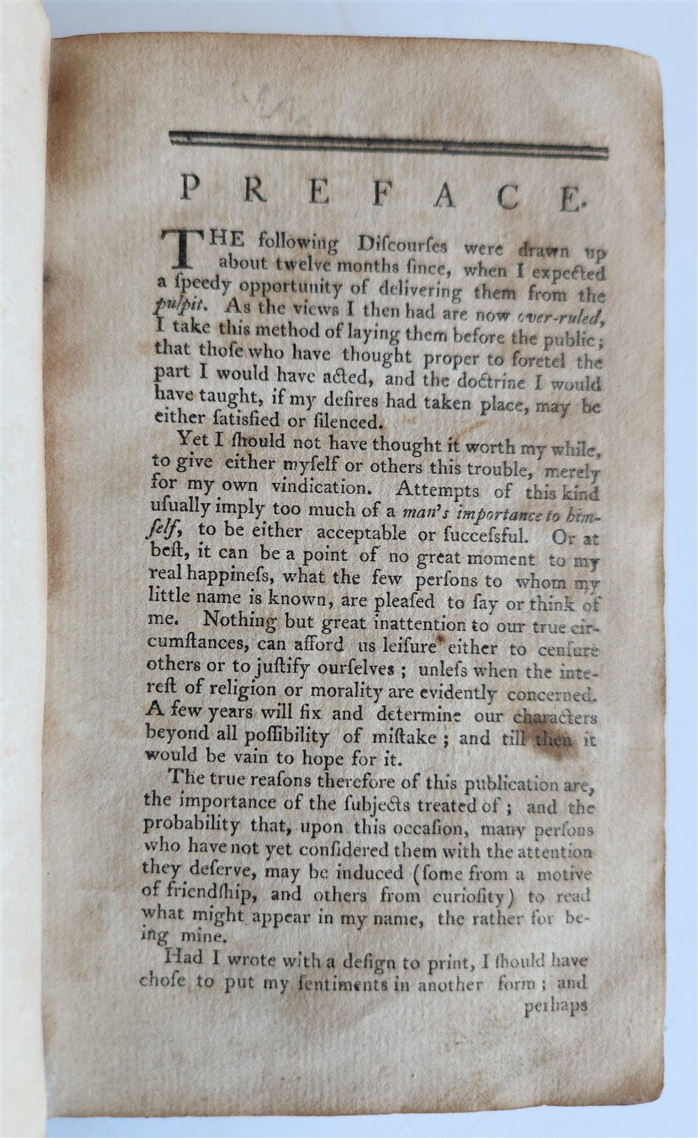 1796 PHILADELPHIA IMPRINT - SERMONS by John Newton ANTIQUE