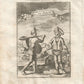 1719 PEOPLE of PERU plate from Beschreibung Des gantzen Welt-Kreises