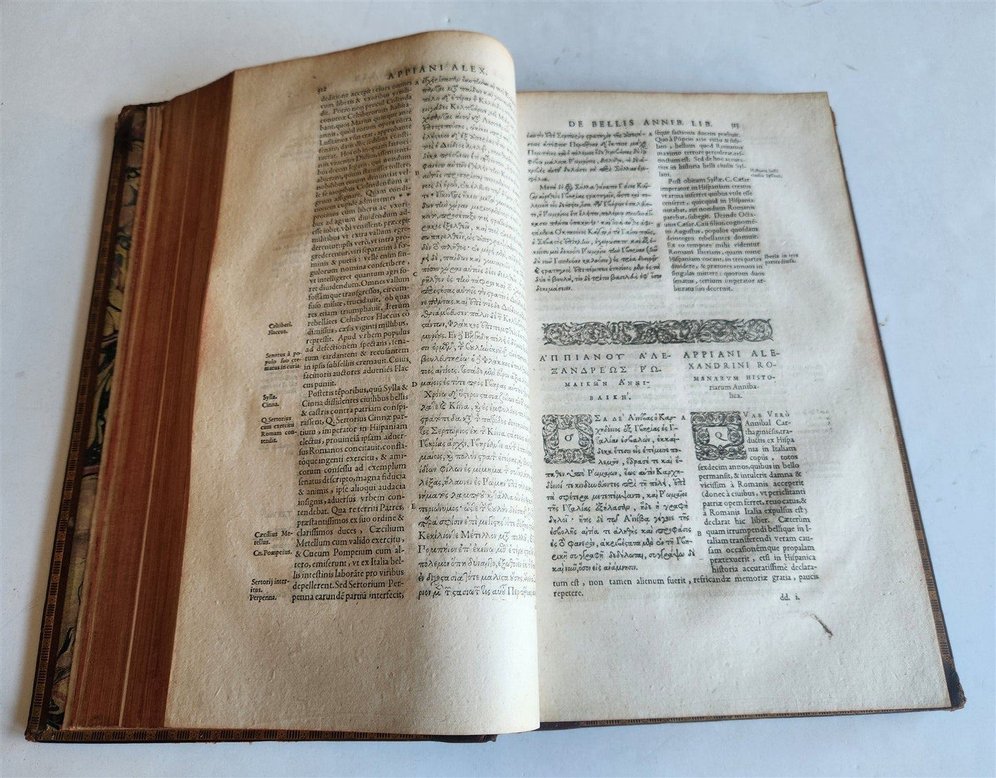 1592 ESTIENNE PRESS HISTORY by APPIAN of ALEXANDRIA 16th CENTURY FOLIO ANTIQUE