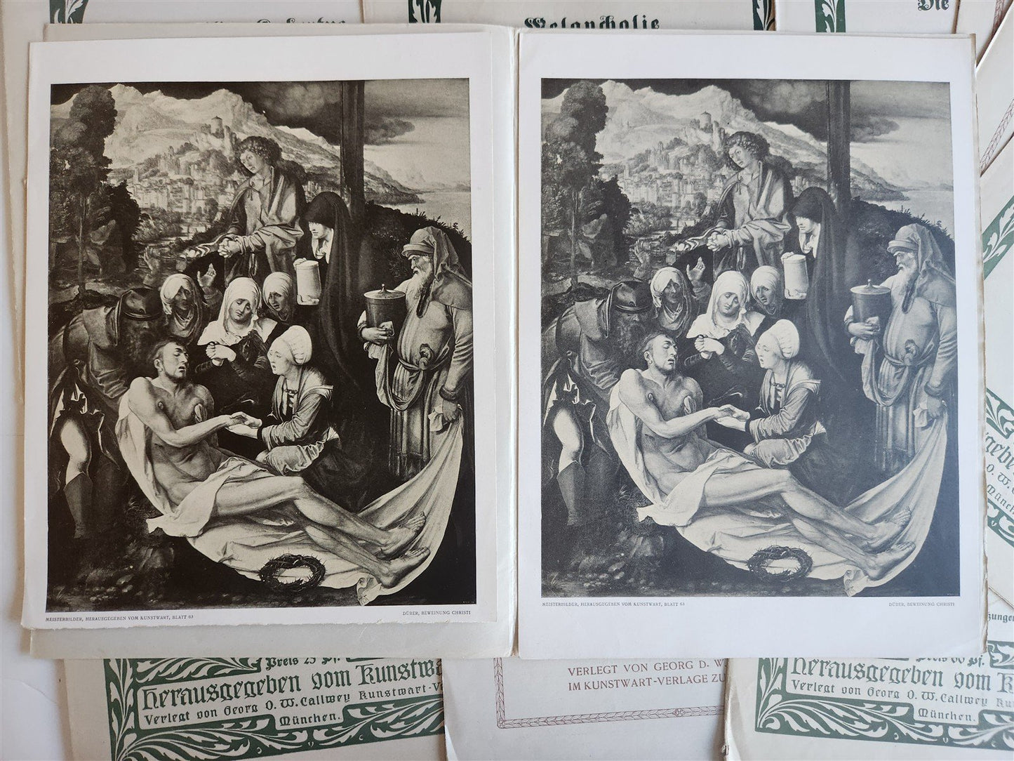 1900s ALBRECHT DURER lot of 10 GERMAN ART PUBLICATIONS FOLIO ANTIQUE