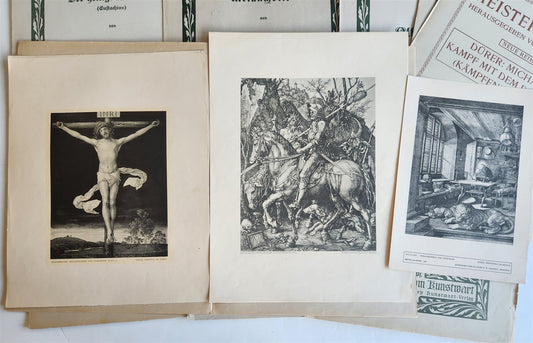 1900s ALBRECHT DURER lot of 10 GERMAN ART PUBLICATIONS FOLIO ANTIQUE